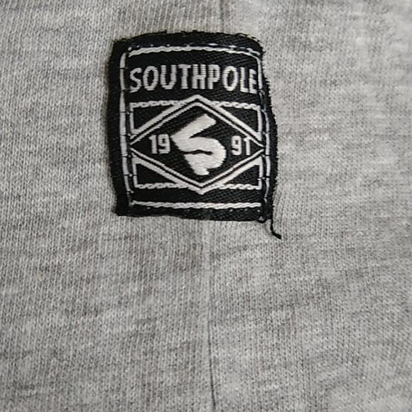Southpole Heather Gray Tee with Black Slashes - Picture 4 of 8